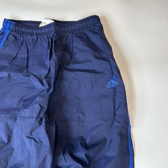 Vintage Adidas Pants Mens Medium Windbreaker Jogger Nylon Track Logo Zip Ankles - Picture 2 of 9